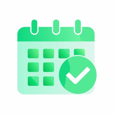 Takvim simgesi vektör illüstrasyonu