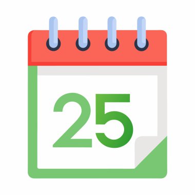 Takvim simgesi vektör illüstrasyonu