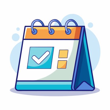 Takvim simgesi vektör illüstrasyonu