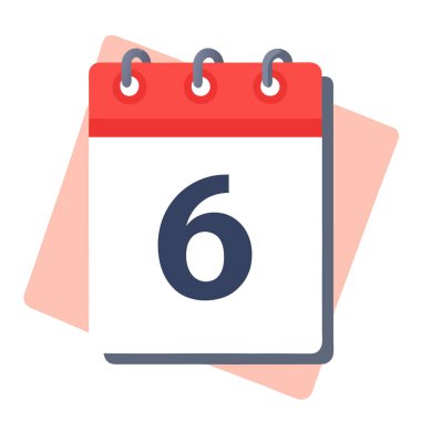 Takvim simgesi vektör illüstrasyonu