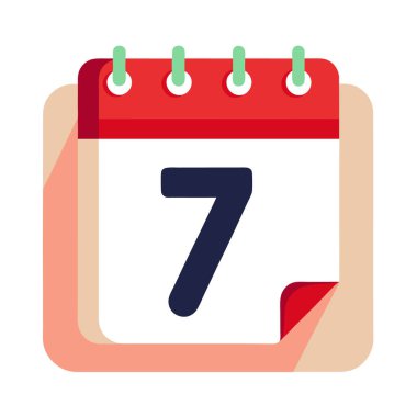 Takvim simgesi vektör illüstrasyonu