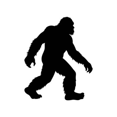 Beyaz Arkaplanda Yürüyen Koca Ayak 'ın Silueti