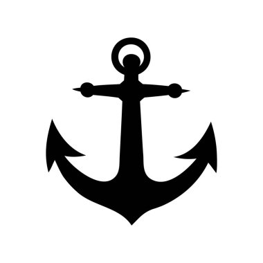 Zarif siyah sunucu illüstrasyonu denizcilik sembolizmi ve minimalist tasarım unsurları sergiliyor