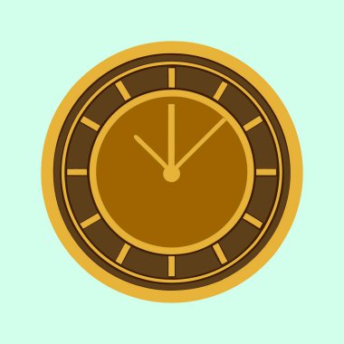 Resimli saat yüzü açık mavi arkaplanda benzersiz bir stil gösterir