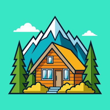 Yaz Nesneleri Temiz Çizgiler ve Parlak Renklerle Çizgi Film Biçimi Martı Çizimi