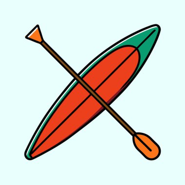 Yaz Nesneleri Temiz Çizgiler ve Parlak Renklerle Çizgi Film Biçimi Martı Çizimi