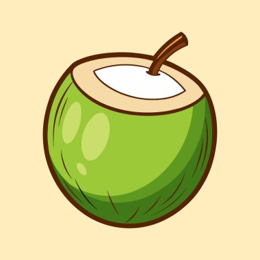 Yaz Nesneleri Temiz Çizgiler ve Parlak Renklerle Çizgi Film Biçimi Martı Çizimi