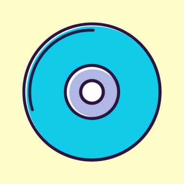 Retro Blue Plak Sanat İllüstrasyonu Minimalist Tasarım ve Basit Şekiller