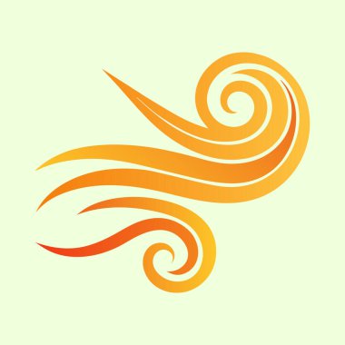 Yaratıcı Projeler İçin Soluk Yeşil Arkaplanda Soyut Turuncu Girdap Tasarımı