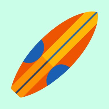 Çizgili ve Mavi Aksan Çemberli Renkli Minimalist Sörf Tahtası Resimleri