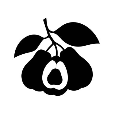 Yapraklı Gül Elmalarının Siyah ve Beyaz ResimleriName