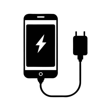 Görünür Şarj Göstergesiyle Bir Telefonun Biçimlendirilmiş ResmiComment