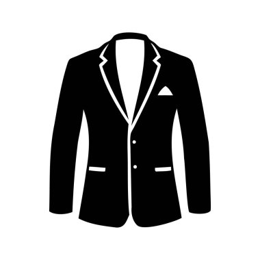 Beyaz süslemeli ve mendilli takım elbise ceketinin simgesi