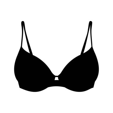 Ayarlanabilir Kayışlar ve Külot Bardakları ile Basit Siyah Sütyen Silueti