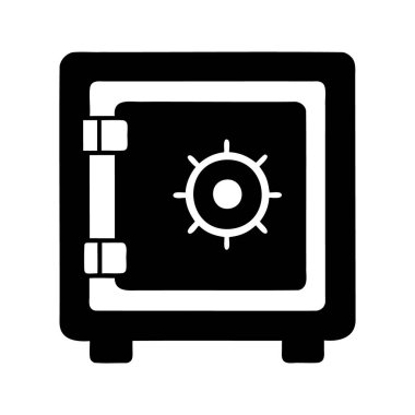 Siyah beyaz şifreli kasa ya da kasa dairesi.