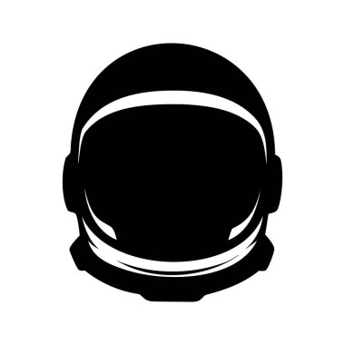 Siyah ve Beyaz Astronot Miğfer Grafik, Uzay Keşfi Görüntüleme ve Tasarım