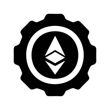 Ethereum Sembolü Bir Vites, Şifreleme Teknolojik Gelişim Kripto Para Biriminde