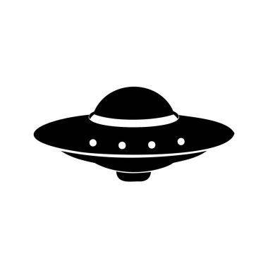 Minimalist siyah-beyaz UFO tasarımı bilinmeyenin gizemini ve keşfine yol açar.