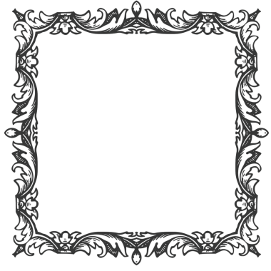 Çiçek süsüyle dekoratif çerçeve