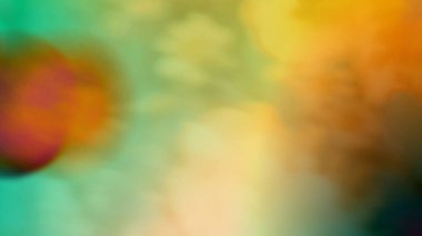 Bokeh Efektiyle Renkli Soyut Bulanık Işık Arkaplanı