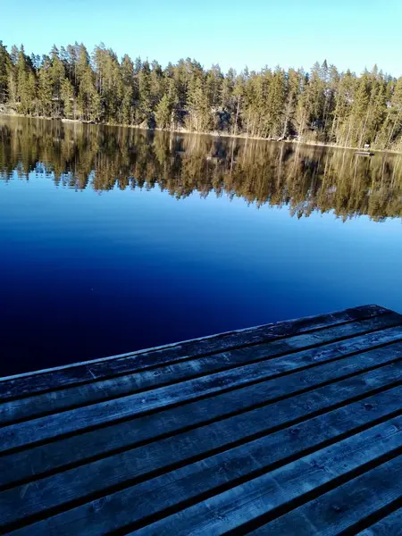 Parktaki nehrin güzel manzarası