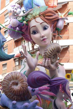 Valencia, İspanya, 16 Mart 2024. Las Fallas de Valencia. 