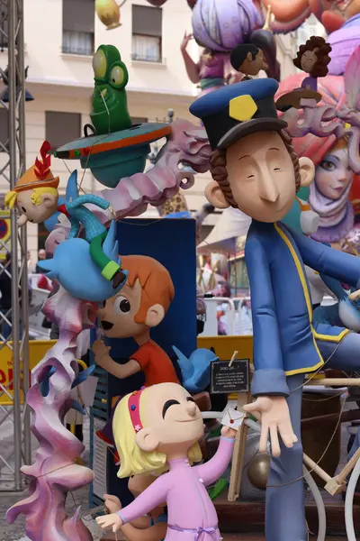 Valencia, İspanya, 16 Mart 2024. Las Fallas de Valencia. 