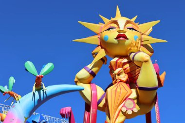 Valencia, İspanya, 17 Mart 2025. Las Fallas de Valencia,.