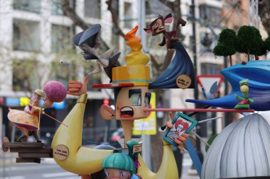 Valencia, İspanya, 17 Mart 2025. Las Fallas de Valencia.