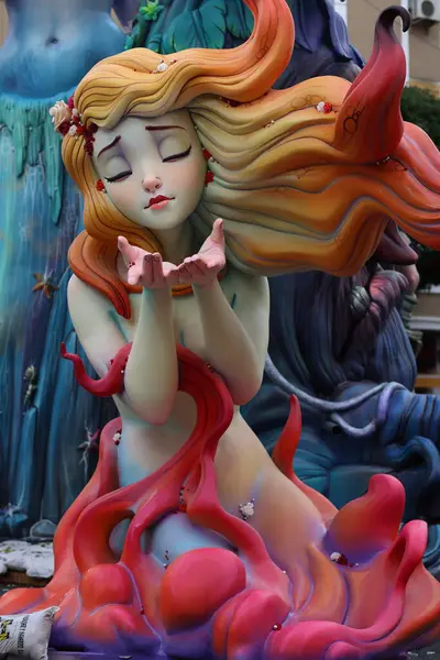 Valencia, İspanya, 17 Mart 2025. Las Fallas de Valencia,.