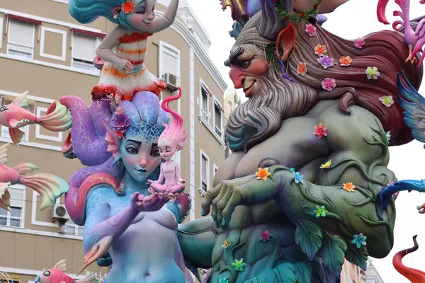 Valencia, İspanya, 17 Mart 2025. Las Fallas de Valencia,.