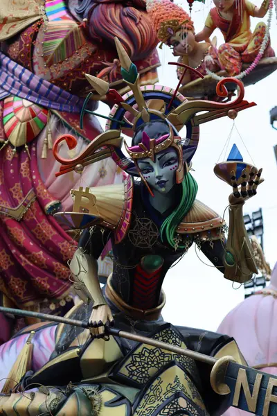 Valencia, İspanya, 17 Mart 2025. Las Fallas de Valencia.