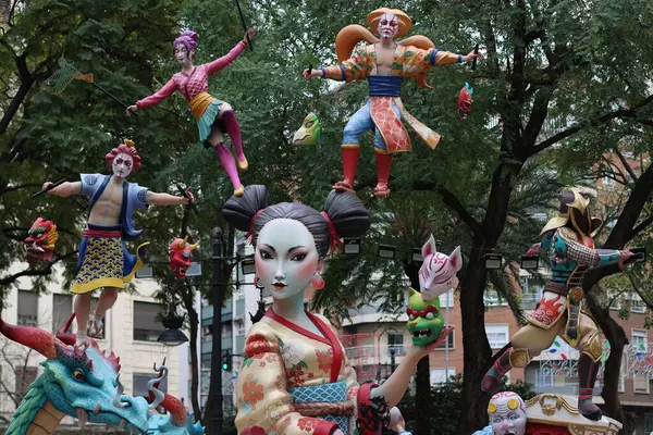 Valencia, İspanya, 17 Mart 2025. Las Fallas de Valencia.