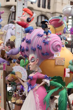 Valencia, İspanya, 17 Mart 2025. Las Fallas de Valencia.