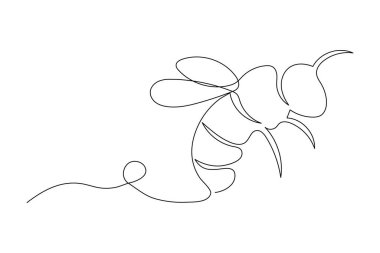 İzole edilmiş dış hat ikonunun bal arısı uçuşu sanatı devam ediyor