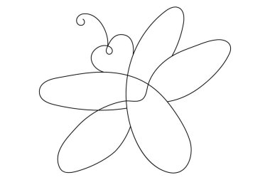 İzole edilmiş dış hat ikonunun bal arısı uçuşu sanatı devam ediyor