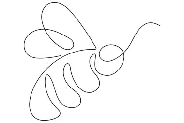 İzole edilmiş dış hat ikonunun bal arısı uçuşu sanatı devam ediyor