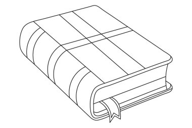 Tek satırlık izole edilmiş çizim çizimi sanatı