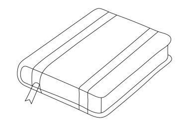 Tek satırlık izole edilmiş çizim çizimi sanatı