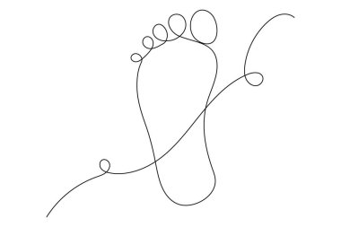 Ayak tabanı, makas vektör illüstrasyon tasarımının aralıksız bir çizimi