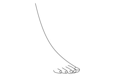 Ayak tabanı, makas vektör illüstrasyon tasarımının aralıksız bir çizimi