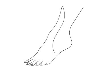 Ayak tabanı, makas vektör illüstrasyon tasarımının aralıksız bir çizimi