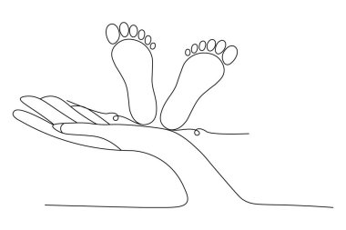 Tek ayak tabanı izole edilmiş çizim çizimi sanatı