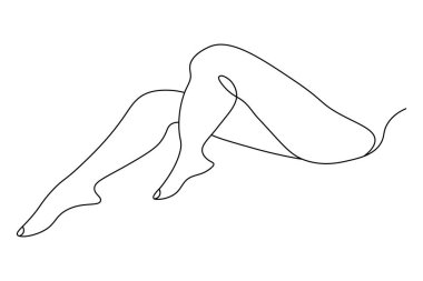 Tek ayak tabanı izole edilmiş çizim çizimi sanatı