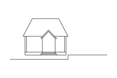 Makas vektör illüstrasyon tasarımının birinci satır sanat çizimi
