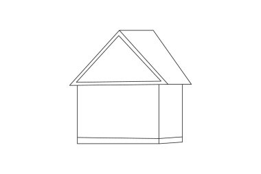 Makas vektör illüstrasyon tasarımının birinci satır sanat çizimi