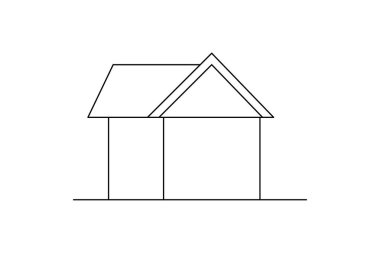 Makas vektör illüstrasyon tasarımının birinci satır sanat çizimi