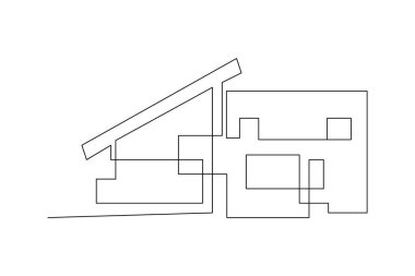 Ev bitkisi ve ampul sürekli tek çizgi halinde yeşil enerji çiziyor.