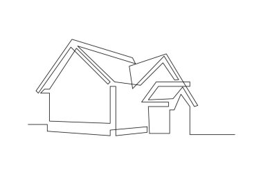 Ev bitkisi ve ampul sürekli tek çizgi halinde yeşil enerji çiziyor.
