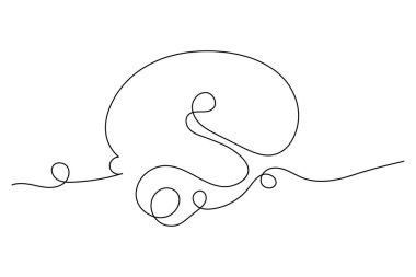 İnsan beyni, sanat ve vektör çizimlerinin kesintisiz bir çizgisidir.